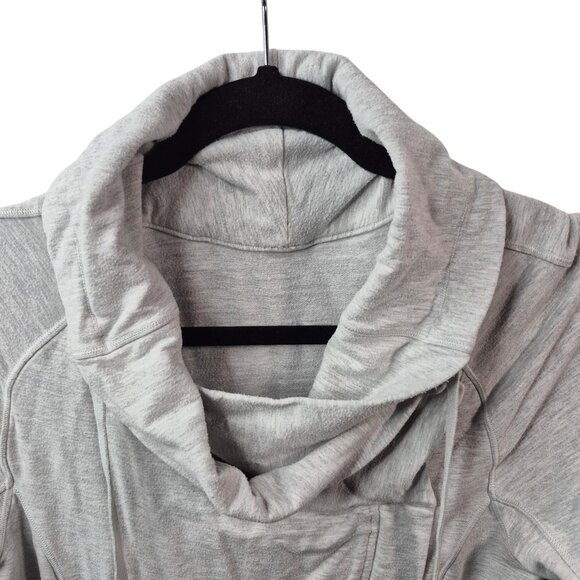 Lululemon Jacket Womens 6 Gray Cocoon Wrap Modal French Terry Coast Easy - Picture 6 of 9